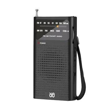 Tam Bant FM/AM Analog Radyo Cep Taşınabilir Radyo Dünya Alıcısı ile Hoparlör ile Teleskopik Anten