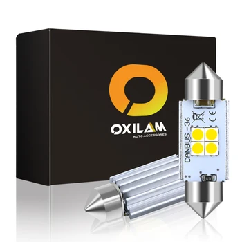 OXILAM C5W LED Araç İç İşık Canbus Festoon 31mm 36mm 41mm LED Ampuller 6000K Beyaz Dome Okuma İşık Otomatik Lamba 12V