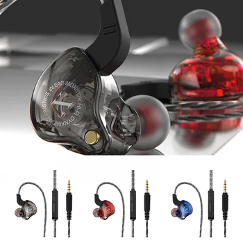 Kulak Monitörü Kulaklık 3.5 mm Kulaklık Spor Kulaklık Kablolu mikrofonlu tekli kulaklıklar Güçlü Sızdırmazlık Kuvveti Cep Telefonu için