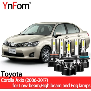 YnFom Toyota Corolla Axio Için Özel LED Far Ampuller Kiti E140 E160 2006-2017 Düşük ışın, yüksek ışın, Sis lambası, araba Aksesuarları