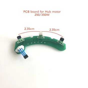 PCB kartı E-bike için 250W ve 350W Hub Motor Hall Sensörleri ve RPM Sensörü Kontrol Yeşil Parça Kablolama için