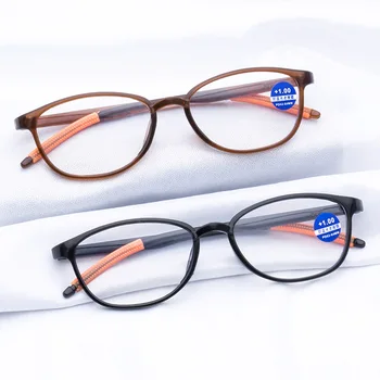 Blu-ray okuma gözlüğü Reçine Lens Kırılmaz Elastik okuma gözlüğü TR90 Çerçeve Gözlük Kadın Erkek Diyoptri + 1.0 ila + 4.0
