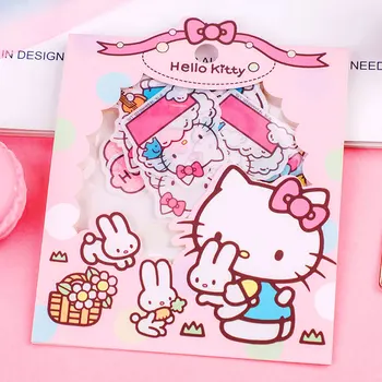 Sanrio Anime Benim Melodi Hello Kitty Cinnamoroll Kuromi Melodi Kız Karikatür Sevimli Sticker Kawaii Kırtasiye Sticker Doğum Günü Hediyeleri