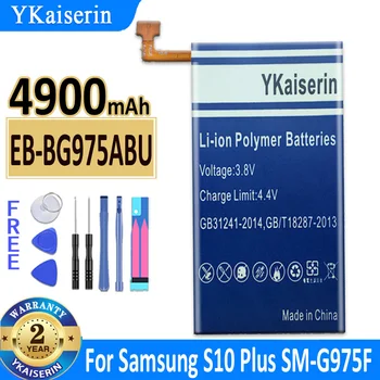 4900mAh YKaiserin Pil (S10 Artı) EB-BG975ABU Samsung Galaxy S10+ S10 Artı SM-G975F G975U G975W G9750 Bateria