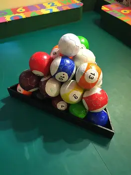 3 # Gaint Snook Topu Snookball Snooker Bilardo Futbol 8 İnç Oyun Büyük Havuz Futbol Dahil Hava Pompası Futbol Oyuncak Poolball
