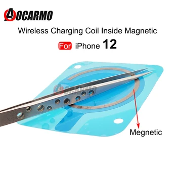 Aocarmo İçin 1 Adet iPhone 12 Kablosuz Şarj Bobini-İç Manyetik Yedek Parçalar
