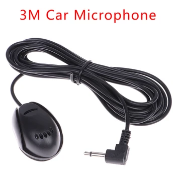 1 adet Araba Ses Mikrofon 3.5 mm Harici Mikrofon otomobil araç Kafa Ünitesi Bluetooth Özellikli Stereo Radyo GPS DVD Mikrofo / Microfon