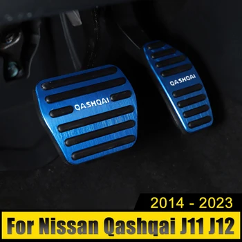 Araba Yakıt Hızlandırıcı Fren Pedalları Kapak Aksesuarları Nissan Qashqai İçin j11 j12 2014 2015 2016 2017 2018 2019 2020 2021 2022 2023