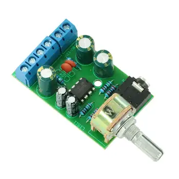 TDA2822M TDA2822 Amplifikatör Kurulu DC 1.8-12V 2.0 Kanal Stereo Mini AUX Ses Kartı Amplifikatör Modülü