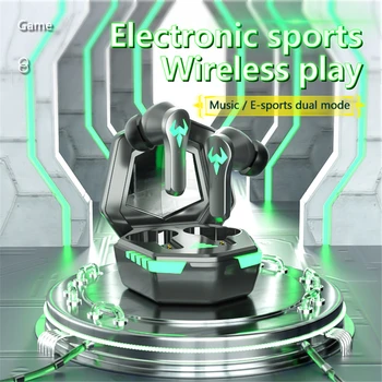 N35 Oyun Bluetooth Kulaklık TWS Kablosuz Kulak Düşük Gecikme 5.2 Düşük Güç Tüketimi Oyun Bluetooth Kulaklık