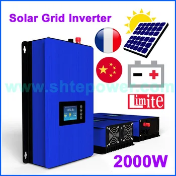 2000W MPPT şebeke bağlantılı güneş invertörü için güneş paneli veya Pil Deşarj 2KW güneş invertör DC 45-90V 60-110V AC 220V230V240V