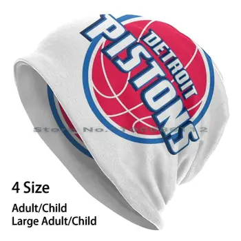 Pistons-Detroit Kasketleri Örgü Şapka Logo Brimless Örme Şapka Takke Hediye Rahat Yaratıcı
