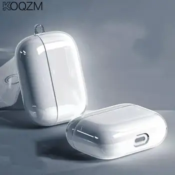 Şeffaf kulaklık kutusu Airpods İçin 3 Nesil Kılıfları Sert PC Temizle Kulaklık Kapağı Airpods İçin Pro 3 2 1 Airpods Durumda