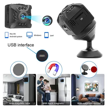 X5 Kablosuz Gece Görüş 1080P WiFi Mini Kamera uzaktan kontrol monitörü Gözetim Mini Kameralar Video Akıllı Ev Güvenlik Koruma