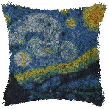 Mandal Kanca Halı Kitleri Van Gogh Yastık Halı Kapak Kat Mat Kırmızı yaprak Dikiş Dikiş Yetişkinler Çocuklar için Hediye