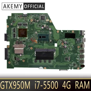 X751LX anakart For Asus için X751L K751L X751LK X751LX laptop anakart X751LX Anakart GTX 950M I7-5500 4G RAM
