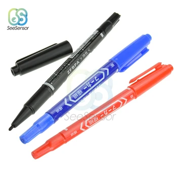 3 Adet Taşınabilir Su Geçirmez Mürekkep Elektronik CCL Anti-gravür PCB devre Mürekkep İşaretleyici Çift Kalem DIY PCB işaretleyici kalem