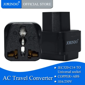 JORINDO PDU özel dönüşüm fişi UPS C13 evrensel soket Sunucu IEC320-C14 fiş, C14 Seyahat adaptörü. C14 ABD İNGILTERE AB AU