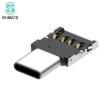 Tip-C USB-C USB 2.0 OTG Kablo Adaptörü için Xiao mi mi A1 Galaxy S8 Artı Oneplus 5 T Macbook Pro U Disk Tipi C OTG Dönüştürücü