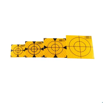 Altın Sarı Reflektör Levha Yansıtıcı Bant Hedefi Ölçme ve Haritalama için GPS Toplam İstasyonu 30/40/50 / 60mm 10 adet / grup