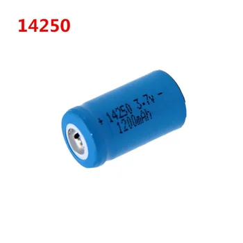 14250 3.7 V şarj edilebilir lityum pil 14250 3.6 V kırmızı / yeşil harici hat penlight şarj edilebilir pil