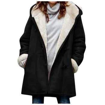 Womens Fashion Coat Solid Color Casual Loose Coat Manteau Femme Hiver Abrigos Mujer Invierno 2022 Куртка Зимняя Женская