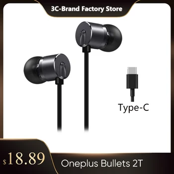 Orijinal Yeni OnePlus Tip-C Mermi Kulaklık 2T Kulak İçi Kulaklık için Uzaktan Mic İle Oneplus 7 pro 8T 8 9 10 Pro Cep Telefonu