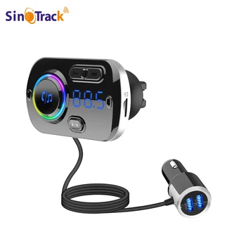 FM Verici Bluetooth 5.0 araç adaptörü QC3. 0 Hızlı araba şarjı Müzik Ses Çalar Eller Serbest Arama Çift USB Bağlantı Noktası 7 Renk LED