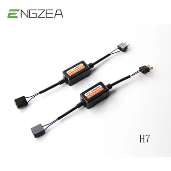 ENGZEA H1 H11 H4 H7 LED 9005 9006 Canbus Araba Far Dekoder Kablo Adaptörü DRL LED Lamba Hata İptal Sis Lambası Canbus