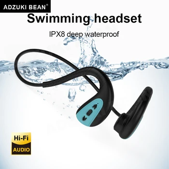 Yüzme için gerçek Kemik Iletim Kulaklık Cep Telefonu Spor Kablosuz Bluetooth Kulaklık Handfree IPX8 Su Geçirmez Kaliteli Kulaklık
