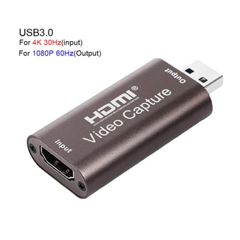 USB2.0 / USB3.0 4K 1080P 60hz Ses Video Yakalama Kartı HDMI USB 2.0 Toplama Kartı Canlı Akış Anahtarı Oyun Kayıt