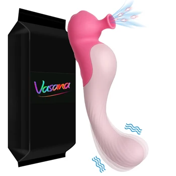 Vasana 2 İn 1 Seahors Şekil Clit Sucker Vibratör Kadınlar İçin G-spot Yapay Penis Vibratör Klitoral Emme Vibratör Kadın Oyuncaklar Kadınlar İçin