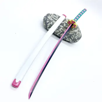 Iblis avcısı Kanroji Mitsuri Nichirin Kılıç Aşk Hashira Bıçak Küçük Katana Metal Çoğaltma Ainie Sevgilisi Hediye Koleksiyonu