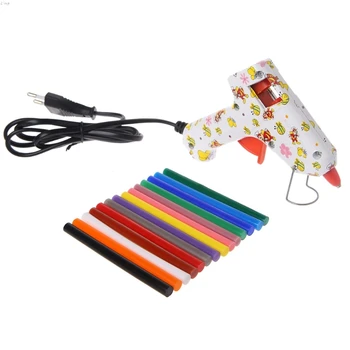 14 adet Sıcak Eriyik çubuk tutkal Mix Renk 7mm Viskozite DIY Zanaat Oyuncak Tamir Araçları l29k