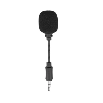 Mini Mikrofon 3.5 mm Inline Üç Kutuplu Kısa Mikrofon DJI OSMO için Eylem Kameralı telefon Bilgisayar Gürültü Önleyici Mikrofon