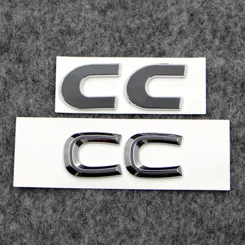 CC Gövde etiketine uygula CC alfabe Oto Logoları ABS kaplama gümüş
