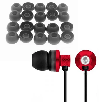 10 Pairs 20 ADET L Silikon 4.5 mm Kulaklık Yastık Yedek Kulaklık Kulaklık Kulak pedleri Jel Kapakları İpuçları Kulaklık MP3
