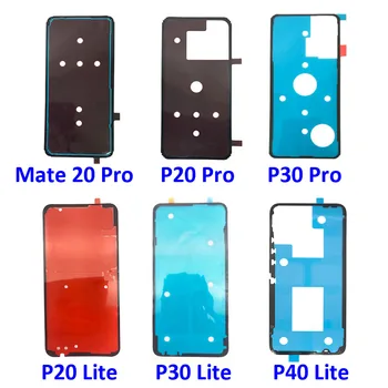 2 Adet / grup, yeni Huawei Onur 30 Mate 20 30 40 P20 P30 P40 Lite Pro Arka Pil Kapağı Kapı sticker Yapıştırıcı tutkal bant