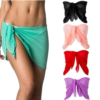 Meihuida 2022 Seksi Kadınlar Plaj Cover Up Bikini Mayo Katı Cover up Etek Elbise Mayo Wrap Suit Beachwear