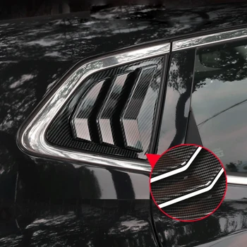 Araba-şekillendirici Aksesuarları 2 adet ABS Arka Pencere Panjur Kepenkleri Kapak Trim Nissan Qashqai için J11 Rogue Spor 2015-2020