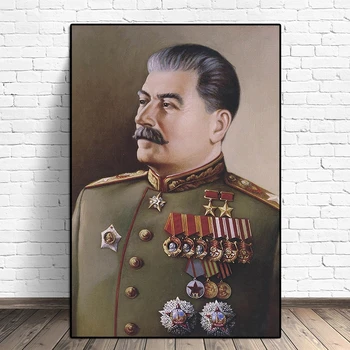 HD Baskı Joseph Stalin Portre duvar sanatı tuval yağlıboya Posterler Baskılar Duvar Resimleri ıçin Oturma Odası Ev Dekor Sanat Cuadros