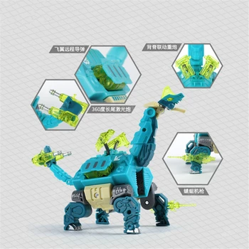 BeastBox Deformasyon Robotlar Dönüşüm Hayvan Oyuncak Küp Modeli Yıldız Gazer Brachiosaurus Dinozor Action Figure Jugetes