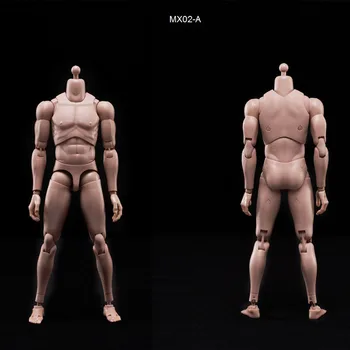 MX02-A 1/6 Ölçekli Erkek Figürü Vücut 2.0 Çıplak Dar Omuzlar Vücut 12 