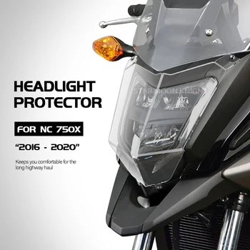 Motosiklet Aksesuarları Akrilik Far Koruyucu aydınlatma koruması Koruyucu Güvenlik Honda NC750X NC 750 X 2016 - 2018 2019 2020