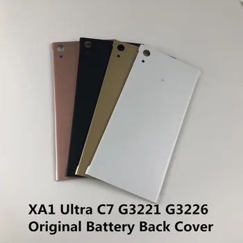 Orijinal SONY XPERİA XA1 Ultra C7 G3221 G3226 muhafaza pil arka kapak İle Logo + Sticker Yapıştırıcı