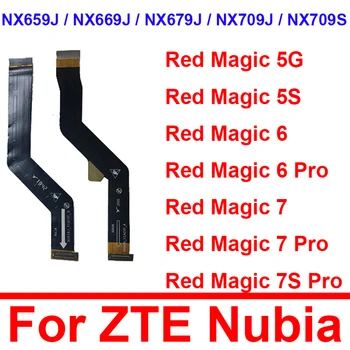 Ana Kurulu Flex Kablo ZTE Nubia Kırmızı Sihirli 5S 5G NX659J 6Pro 6 NX669J 7 Pro NX709J 7 NX679J 7S Pro NX709S Anakart Flex