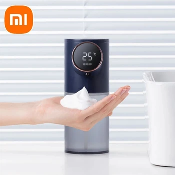 Xiao mi otomatik Sabunluk USB Şarj Edilebilir 320ml mi sıvı sabunluklar dijital ekran Köpük El Dezenfektanı makinesi