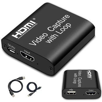 4K HDMI Video Yakalama Kartı, USB 2.0 Oyun Yakalama Kartı 1080P Yakalama Adaptörü Akış, Öğretim, Video Konferans Veya Canlı