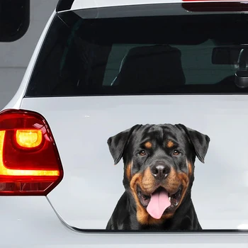 Araba Sticker Rottweiler Köpek Pet Hayvan Su Geçirmez Vinil Çıkartması Araba Aksesuarları Dekor Pegatinas Para Coche # V1374