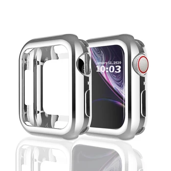 silikon İnce Yumuşak Kılıf Apple için İzle Serisi 1 2 3 38mm 42mm Kaplama Koruyucu Kapak iwatch Serisi 4 5 40mm 44mm